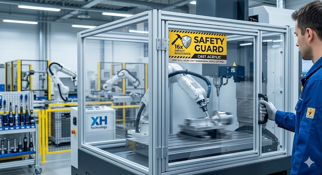 Blog perusahaan terbaru tentang Perisai akrilik tahan benturan cara meningkatkan keselamatan industri