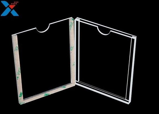 Lembar Display Akrilik Bening 1mm Horizontal Double Sided Poster Holder