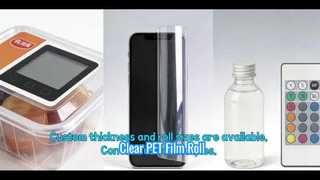 Gulungan Film PET Bening dengan Penanda Corona Warna-warni | BOPET Berkualitas Tinggi untuk Pencetakan